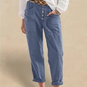 Heidi Linen Pants by Lintico XL